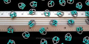 Номери для рослин (бірюзові цифри)