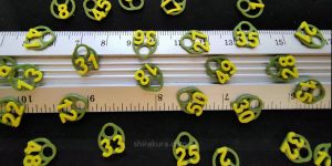 Номери для рослин (жовті цифри)