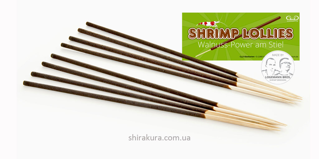 Додатковий корм GlasGarten Shrimp Lollies - Walnuss Power Додатковий корм GlasGarten Shrimp Lollies - Walnuss Power